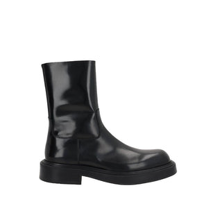 Salvatore Ferragamo Black Calfskin Ankle Boots
