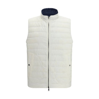 Herno White Polyamide Sleveless Jacket