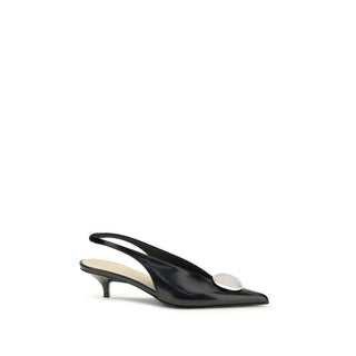 Proenza Schouler Black Calf Leather Bos Taurus High Heel Pumps