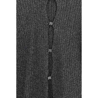 Amiri Black Viscose Cardigan