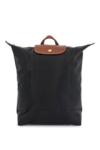 Longchamp le pliage original black backpack with adjustable straps