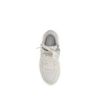 Amiri White Calf Leather Bos Taurus Athletic Sneakers