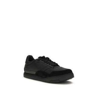 Givenchy Black Calf Leather Bos Taurus Low Top Sneakers - VAZLUXE.COM