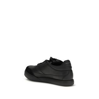 Givenchy Black Calf Leather Bos Taurus Low Top Sneakers - VAZLUXE.COM