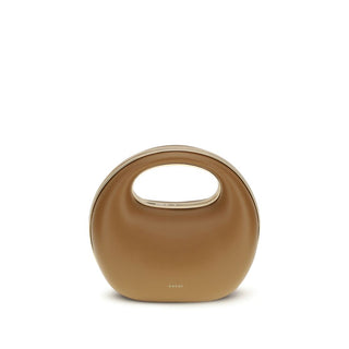 Sacai Brown Calf Leather Bos Taurus Handbag