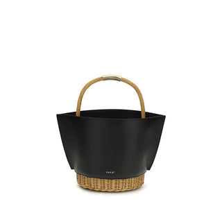 Sacai Black Calf Leather Bos Taurus Shoulder Bag