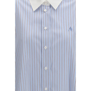The Attico Blue Cotton Pattern Shirt