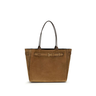 Tom Ford Brown Calf Leather Bos Taurus Shoulder Bag