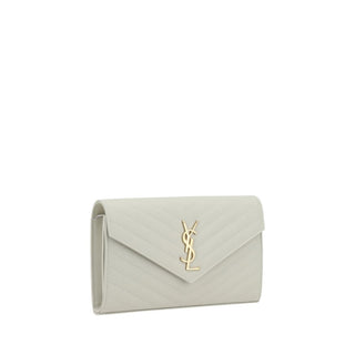 Saint Laurent White Calf Leather Bos Taurus Shoulder Bag