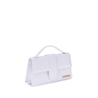 Jacquemus White Calf Leather Bos Taurus Handbag