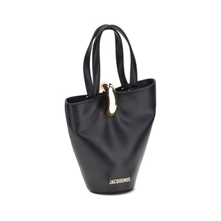 Jacquemus Black Calf Leather Bos Taurus Shoulder Bag