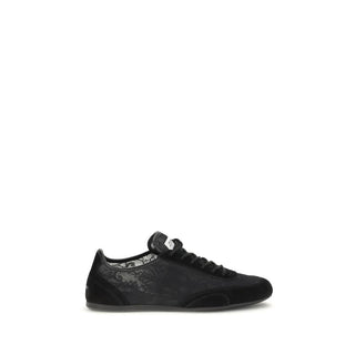 Jimmy Choo Black Calf Leather Bos Taurus Athletic Sneakers