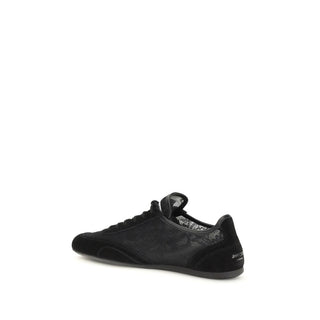 Jimmy Choo Black Calf Leather Bos Taurus Athletic Sneakers