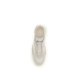 Jimmy Choo Beige Calf Leather Bos Taurus Athletic Sneakers