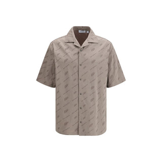 Off-White Beige Viscose Shortsleeve Shirt
