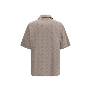 Off-White Beige Viscose Shortsleeve Shirt