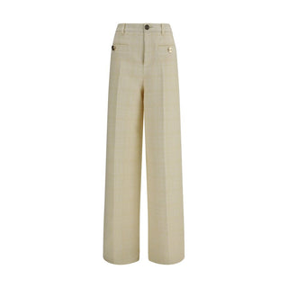 Gucci Beige Cotton Casual Pants - VAZLUXE.COM