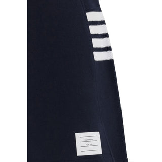 Thom Browne Blue Cotton Mini Skirt