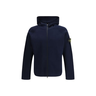 Stone Island Blue Cotton Sweatshirt