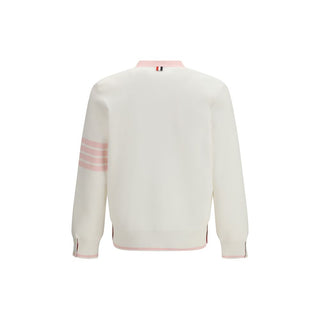 Thom Browne White Cotton Cardigan
