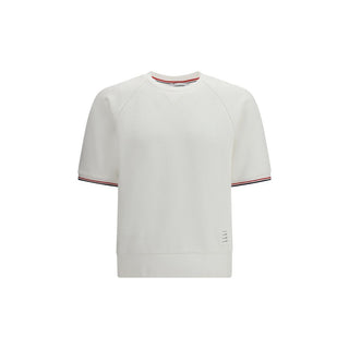 Thom Browne White Cotton Sweatshirt