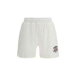 Casablanca White Cotton Bermuda Shorts