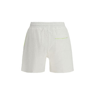 Casablanca White Cotton Bermuda Shorts