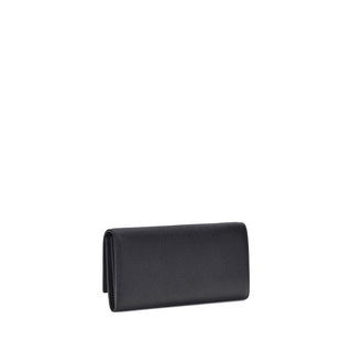 Ferragamo Black Calf Leather Bos Taurus Wallet
