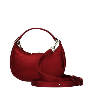 Jimmy Choo Red Satin Handbag - VAZLUXE.COM