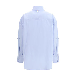 Thom Browne Blue Cotton Pattern Shirt