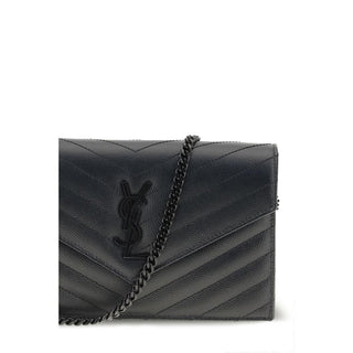 Saint Laurent Black Calf Leather Bos Taurus Shoulder Bag