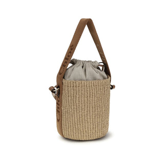 Chloé Beige Raffia Backet Bag