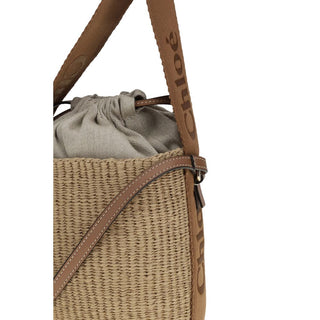 Chloé Beige Raffia Backet Bag