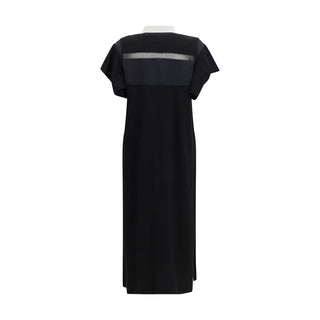 Sacai Black Cotton Casual Dress