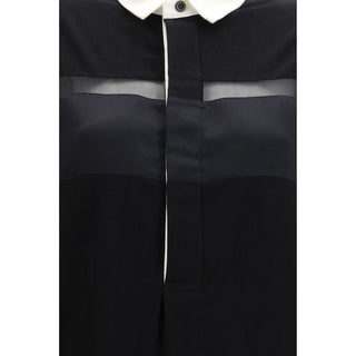 Sacai Black Cotton Casual Dress