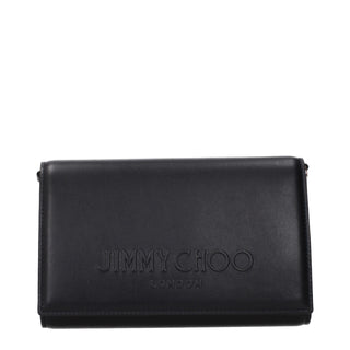 Jimmy Choo Black Leather Clutch Bag