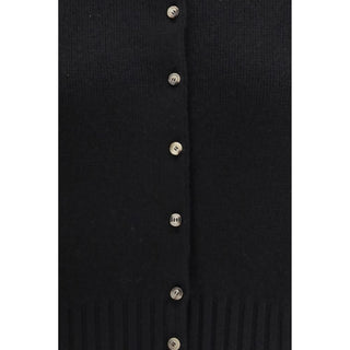 Khaite Black Cashmere Cardigan