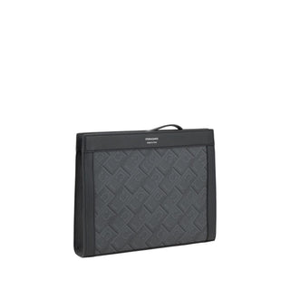 Ferragamo Black Polyethylene Clutch Bag