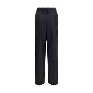 Ferragamo Gray Fleece Wool Casual Pants