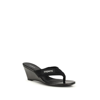 Coperni Black Polyamide Wedge Sandals