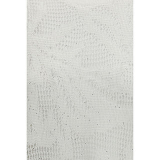 Brunello Cucinelli White Linen T-Shirt