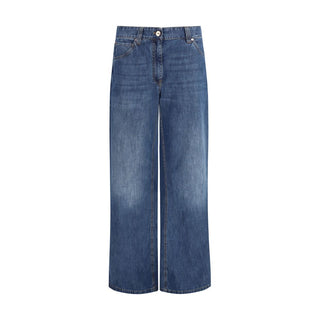 Brunello Cucinelli Blue Cotton Jeans Denim