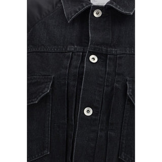 Sacai Black Cotton Denim Jacket