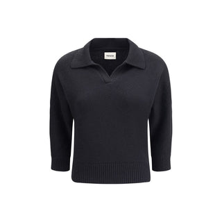 Khaite Black Cashmere Sweater