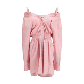 Miu Miu Multicolor Cotton Casual Dress - VAZLUXE.COM