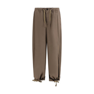 Sacai Brown Cotton Casual Pants