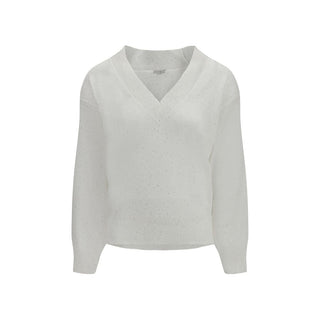 Brunello Cucinelli White Linen Sweatshirt