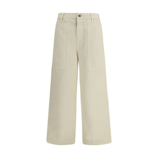 Moncler Beige Cotton Casual Pants