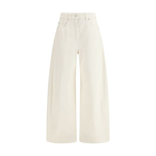 Brunello Cucinelli Beige Cotton Pants