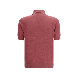 Brunello Cucinelli Multicolor Linen Polo Shirt